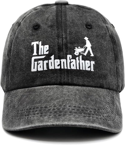 Gardening Gifts for Men, Gardening Hat for Gardeners Men, Adjustable Washed Cotton Baseball Cap