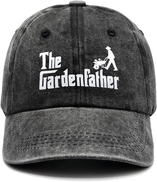 Gardening Gifts for Men, Gardening Hat for Gardeners Men, Adjustable Washed Cotton Baseball Cap