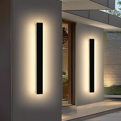 Mikeru 2 Pack 47.2inch Modern Outdoor Wall Sconce, 3000K/4500K/6000K 3 Color Temperature LED Exterior Light Fixtures, Modern Long Porch Lights Wall Sconce for Garage, Doorway, Porch, Patio