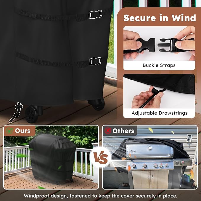 MR. COVER Grill Cover 48 Inch for Weber Spirit 200 Series, 600D BBQ Cover for Weber Grill Cover- Outdoor Covers Waterproof Heavy Duty for Weber Spirit II 200 Series, Spirit 200, Spirit II E210