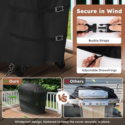 MR. COVER Grill Cover 48 Inch for Weber Spirit 200 Series, 600D BBQ Cover for Weber Grill Cover- Outdoor Covers Waterproof Heavy Duty for Weber Spirit II 200 Series, Spirit 200, Spirit II E210