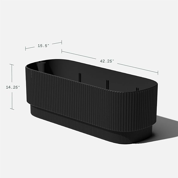Veradek Demi Series Raised Garden Bed - Self-Watering Planter for Backyard & Garden | All-Weather Use