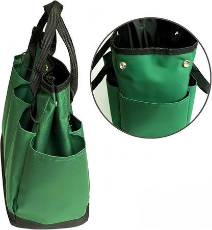 Gardening Tote Bag Garden Tool Bag Garden Tote Home Organizer Gardening Tool Kit Holder Oxford Bag Gardening Tools Organizer Tote Lawn Yard Bag with 8 Pockets