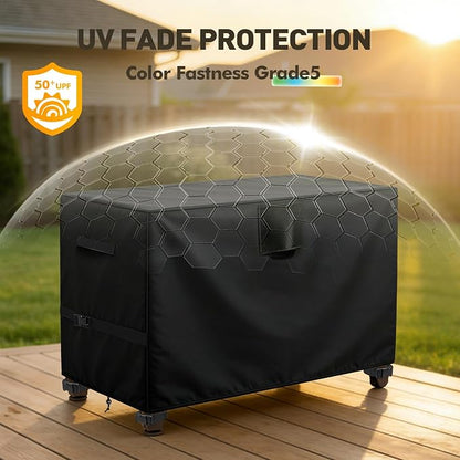 Outdoor Prep Table Cover, 600D Waterproof Patio BBQ Table Cover, Suitable for Outdoor Dining Table, Stainless Steel Metal Grill Table, BBQ Grill Cart, 40" x 24" x 32"