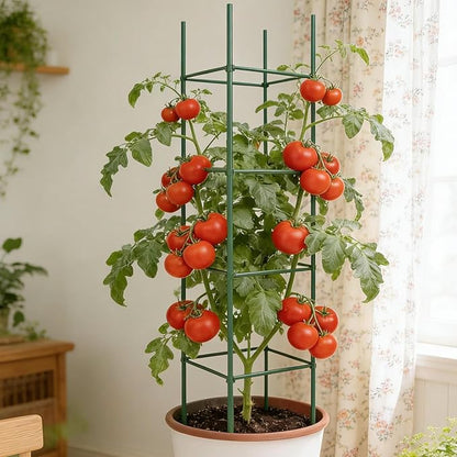 Tomato Trellis,36-piece Expandable Climbing Planter Holder | Plant Support Stakes | for Vegetable Gardening Cucumber Bean Pea Pepper Strawberry Grape Vine