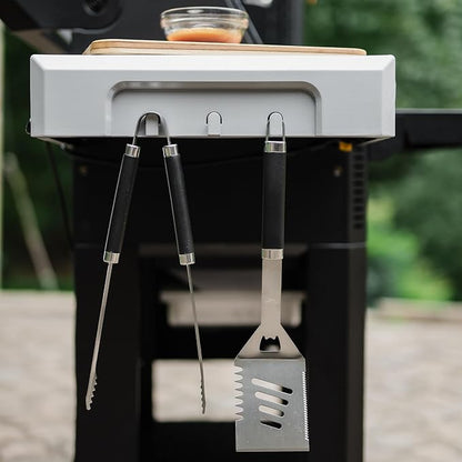 Masterbuilt® Gravity Series® 600 Digital Charcoal Grill and Smoker,WiFi Technology, GravityFed™ Charcoal Hopper, 600 Cooking Sq. Inches, Reversible Smoke&Sear Cast Iron Grates, Black, Model MB20041023