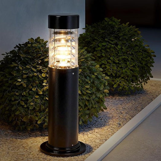 TooCust Wired Outdoor Pathway Light with E26 Socket, IP65 Waterproof Cast Aluminum Landscape Lighting Fixture, 23” Tall Garden & Walkway Light for Driveway, Patio, Lawn & Outdoor Landscaping