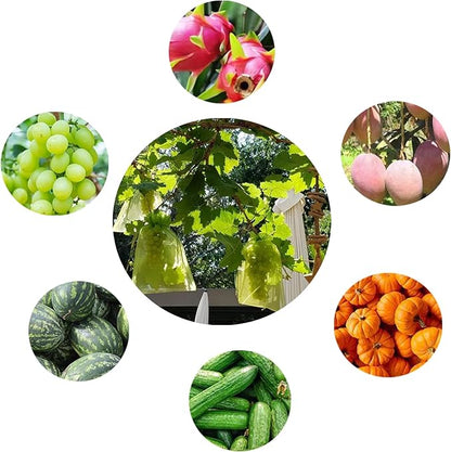 30 Pcs 7.8''×11.8'' Drawstring Fruit Protection Netting Bags, Reusable Garden Netting Bags