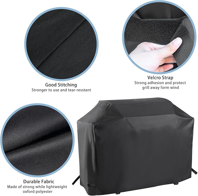 Grill Cover for Monument 4 Burner Grills, for Monument Mesa 400, 25392, 24633, 35633, 24367, 41847NG, 54 Inch Heavy Duty & Waterproof, Outdoor Barbecue Cover