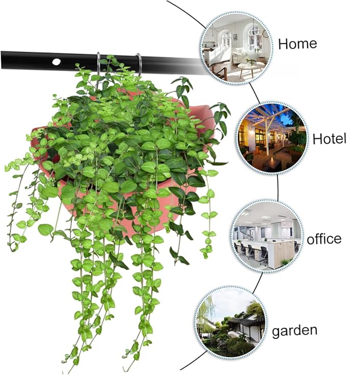 BESPORTBLE Hanging Half Circle Flower Pot Modern Wall Planter Safe Stylish Flower Container