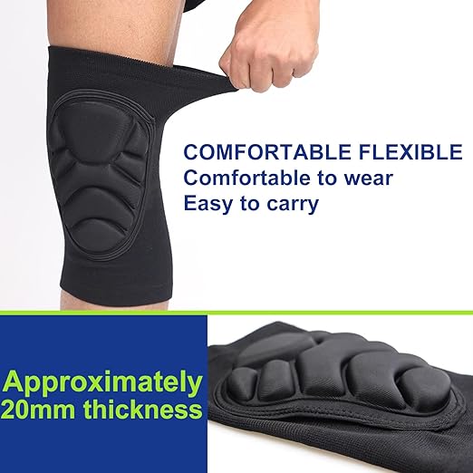 SOUTHMAN Knee Pads Work, 1 Pair 20MM Thick EVA Foam Kneepads, Protective Knee Pads for Men Women, Anti-Slip Collision Avoidance Knee Sleeve for House Cleaning, Flooring, Gardening, Skating (Large)