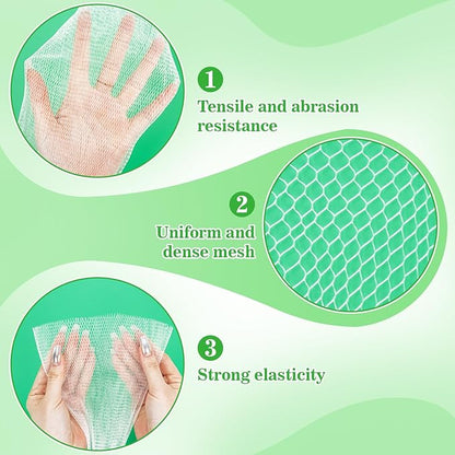 MAQIHAN Plant Pot Covers - 2 Pcs Mesh Pots for Plants Flower Pot Covers Orchid Pots Nettting Mesh Cover Plant Soil Protector Cover for Potted Orchid Bark Soil Containment (M,XL)