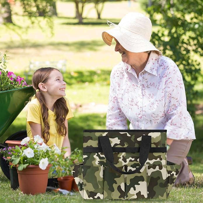 Garden Tool Bag Garden Tool Storage Bag with Pockets Handle Portable Garden Tote Bags for Women Men