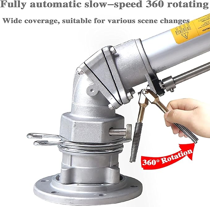 Impact Sprinkler with Tripod Base, Farm Irrigation Spray Gun, Heavy Duty Lawn Sprinkler, 360 Degree Large Area Irrigation, for Yard, Lawn, Garden