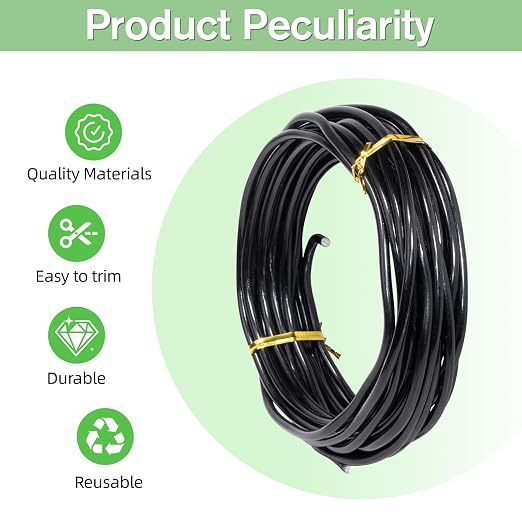 Bonsai Wire Kit, 32 Feet Total Aluminum Plant Wire for Bonsai Training, Essential Bonsai Tools
