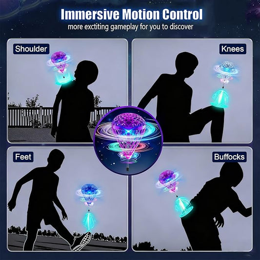 2025 Cosmic Globe,Hover Orb Toy with 3D Flips, Rechargeable Floating Spinner for 6 7 8 9 10 11 12 Years Old Boy&Girls Indoor/Outdoor (Purle)