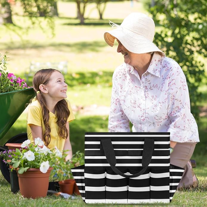 Garden Tool Bag Garden Tool Storage Bag with Pockets Handle Portable Garden Tote Bags for Women Men