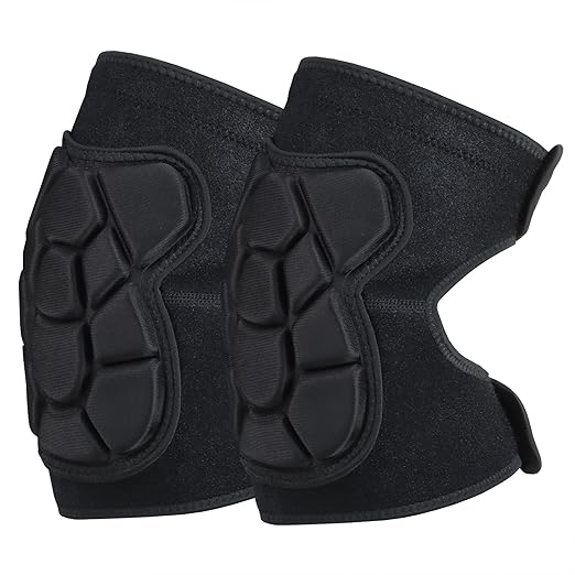 Wanlvhu Women Men Knee Pads for House Working, Soft Kneepads for Gardening, House Cleaning, Outdoor/Indoor Work, Adjustable Flooring Knee Pads Protect Knee Safety (Black L)