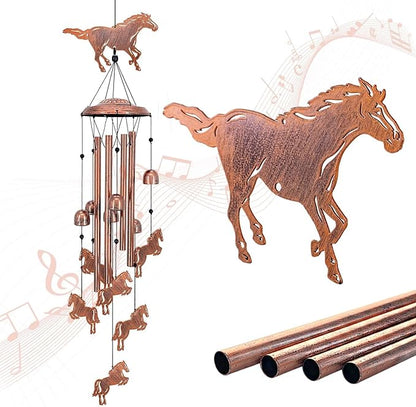 Horse Wind Chimes for Outside,Horse Gifts for Women Men/Memorial Gift/Sympathy Gift/Birthday Gifts Metal windchimes Outdoors/Indoors,Garden Decor,Patio,Home,Porch,Yard Decorations
