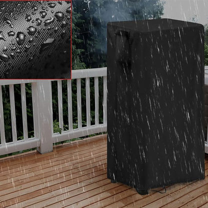 Smoker Cover Fit for Maison BACKYARDS Large Vertical Electric Smoker Grill, Waterproof Outdoor Grill Smoker Covers with UV Protection & Windproof Straps -19" D x 23" W x 45" H
