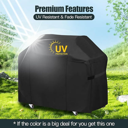 70 Inch Premium Outdoor Grill Cover Fit for Weber Genesis and Genesis II 400 Series 4-Burner Grills, BBQ Covers for Outside,Heavy Duty Waterproof Fade Resistant