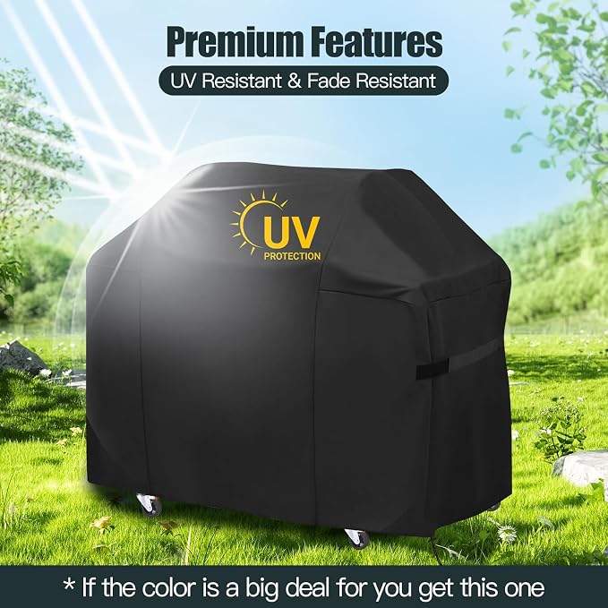 52 Inch Premium Outdoor Grill Cover Fit for Weber Spirit 300 & Spirit 400 Series Gas Grills,BBQ Covers for Weber Spirit 3-4 Burner Grill,Heavy Duty Waterproof Fade Resistant