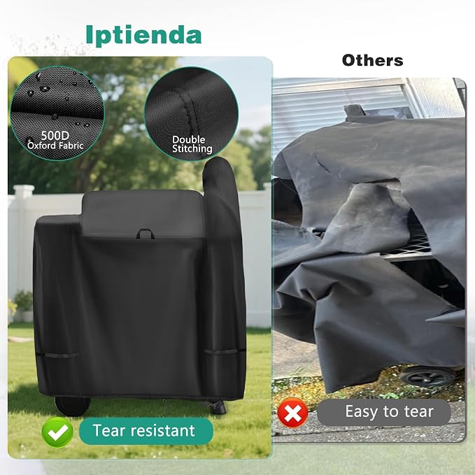 Grill Cover for Pit Boss 820 Deluxe and Pro 850, 56inch Outdoor Smoker Cover Waterproof for Z Grill 700 Pellet Smoker Grills-56 L x 30" W x 48" H