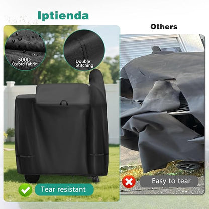 Grill Cover for Pit Boss 820 Deluxe and Pro 850, 56inch Outdoor Smoker Cover Waterproof for Z Grill 700 Pellet Smoker Grills-56 L x 30" W x 48" H