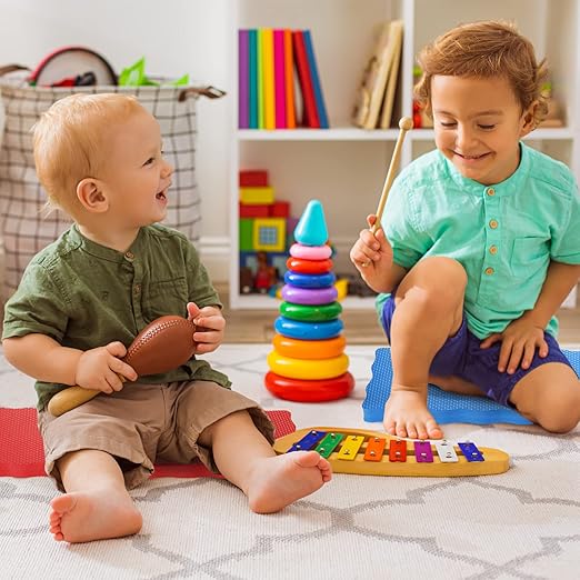 Woanger 12 Pcs Garden Kneeling Mat Foam Knee Mat Gardening Waterproof Knee Cushion for Baby Bath Seat Floor Yoga Exercise Seating Praying Work Classroom, 15.7 x 7 x 0.8 Inch (Multicolor)