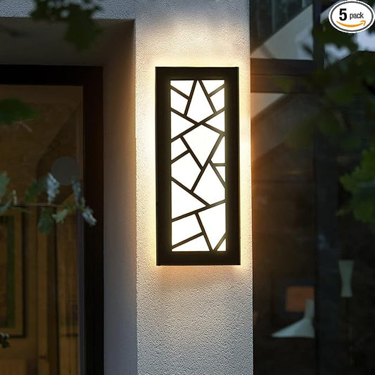 Outdoor Wall Lights 11.8inch Modern Outdoor Wall Sconce LED Long Wall Sconces Black Front Porch Light Waterproof Led Wall Light IP67 3000K Exterior Lighting fixtures