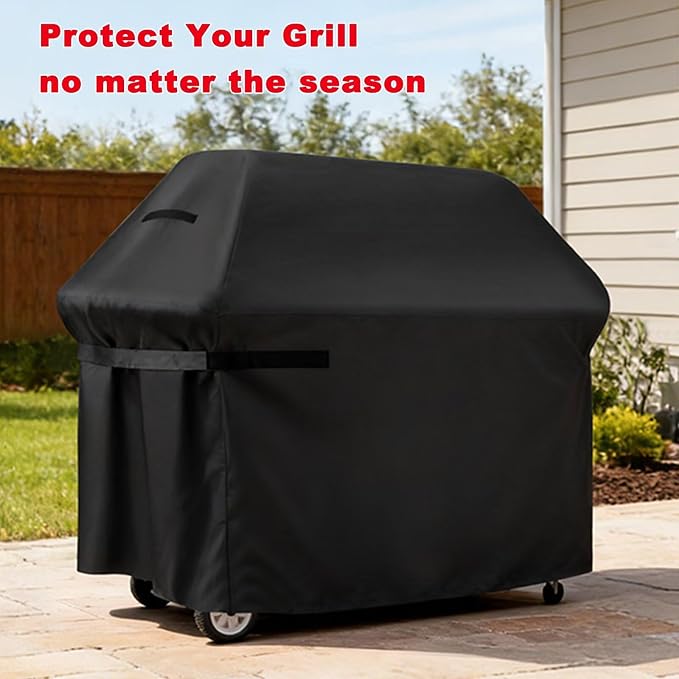 Grill Cover, Large 75-Inch BBQ Grill Cover Heavy Duty Waterproof UV Resistant Tear Resistant for Outdoor Grill, Fit for Nexgrill Brinkmann Weber Char-Broil