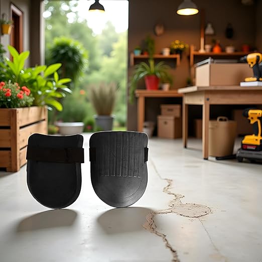 1 Pair Black Knee Pads Heavy Duty and Comfort for Construction, Gardening, Flooring Work Use Safety Easy to Use Kneepads,Tools and Home Improvement,Ergonomic Supports