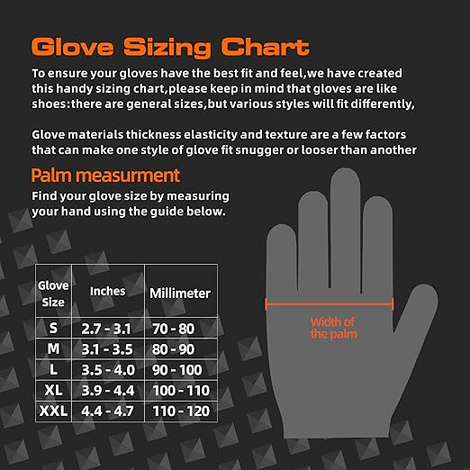 10mil Nitrile-Gloves Disposable-Black Chemical-Resistant Rubber - Mechanic Gloves Heavy Duty, Latex Free, Diamond Grip (1000, xlarge)