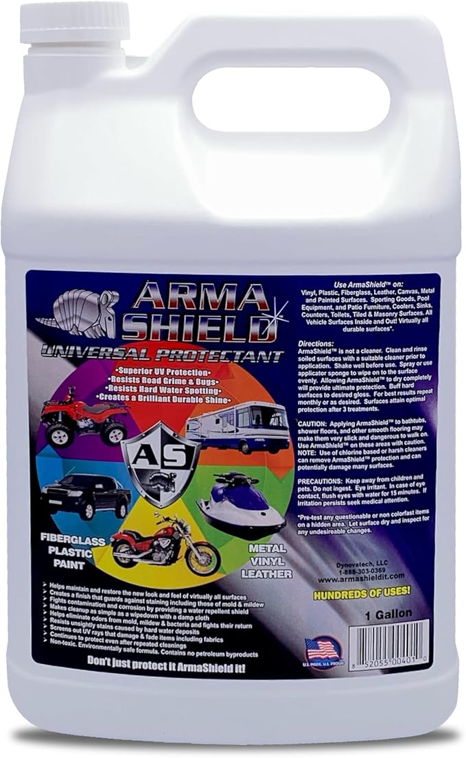 Universal Protectant- 1 Gal | Long Lasting Upholstery Protector Spray & UV Spray | Easy Protective Spray & Weatherproof Spray for Outdoor Decor, Furniture & Gear | Made in The U.S.A