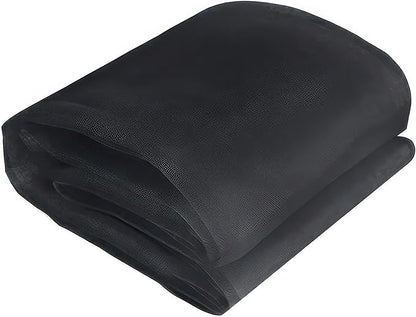 Black DIY Mosquito Net Fabric | 10x10 FT Netting | Insect Cover for Garden, Patio, Outdoor & Windows | Multiple Sizes in Black, White & Green | Raised Bed Screen Mesh Barrier