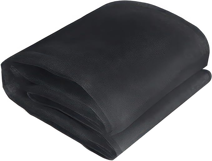 Black DIY Mosquito Net Fabric | 10x10 FT Netting 2 Pack | Insect Cover for Garden, Patio, Outdoor & Windows | Multiple Sizes in Black, White & Green | Raised Bed Screen Mesh Barrier