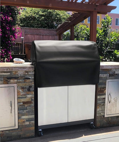 SHINESTAR 33 Inch Built-in Grill Cover for DCS, 600D Heavy Duty Waterproof Island Grill Top Cover with Vents & Click-Close Straps, Windproof BBQ Cover for Jenn-Air, Bull, Napoleon, Coyote and Weber