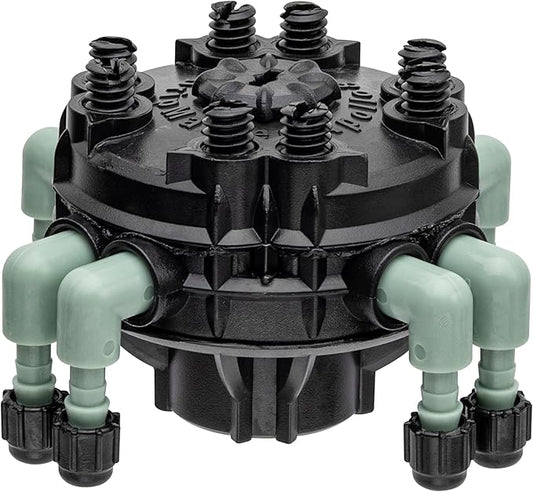 10-Pack Orbit 8-Port Manifold with Adjustable Flow for Irrigation