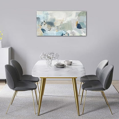 Abstract Canvas Wall Art Contemporary Teal Abstract Pictures Painting Modern Bluish Green Canvas Prints Turquoise Artwork Wall Decor for Living Room Bedroom Home Office Wall Decoration 20x40in