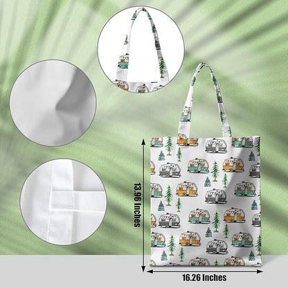 Animal Plant Tote Bag SeaTurtle Butterfly Cat Elephant Gifts Lemon Vegetable Themed Gifts Beach Bag for Camping