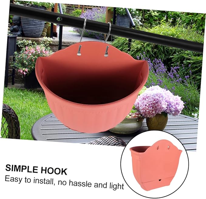 BESPORTBLE Elegant Wall Flower Pot Plastic Material Imitation Leather Design Wall Hanging Vase