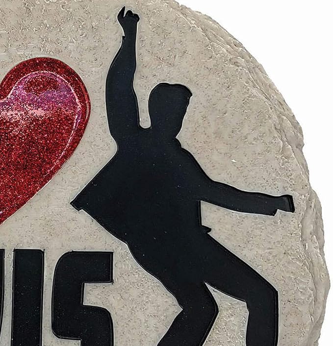 Spoontiques - Garden Décor - Elvis Stepping Stone - Decorative Stone for Garden