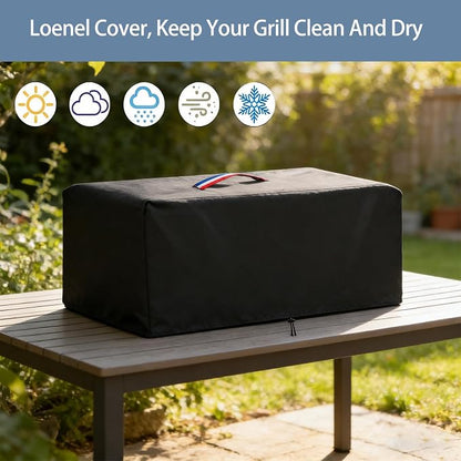 BBQ Grill Cover for Blackstone 2224 Grill, Waterproof 600D Outdoor Propane Barbecue Covers Smoker Covers- 27" L x 21" W x 15" H