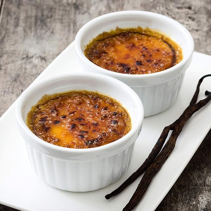 Porcelain Ramekins 4OZ,Set of 8, Souffle Dishes, Oven Safe Ramekin Bowls Serving For Creme Brulee, Custard, Pudding, Mini Desserts, Jam, Dips, Sauces, Ramekins For Baking