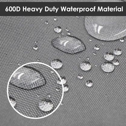 Vailge Heavy Duty Patio Sofa Cover, 100% Waterproof 3-Seater Outdoor Sofa Cover,Lawn Patio Furniture Covers with Air Vent and Handle,79" Wx 37" Dx 35" H,Grey