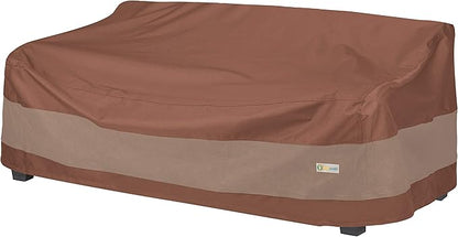 Duck Covers Ultimate Waterproof Patio Sofa Cover, Outdoor Couch Cover with All Weather Protection, Patio Furniture Covers with Attachment Strap, 77W x 35D x 35H inch, Outdoor Sofa Cover