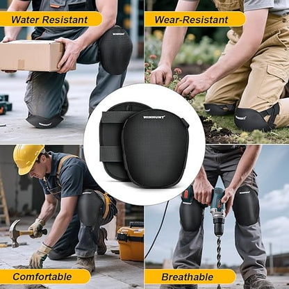 Professional Gel Knee Pads, Work Pads Work for Gardeners, Workers, Sports, with Adjustable Straps