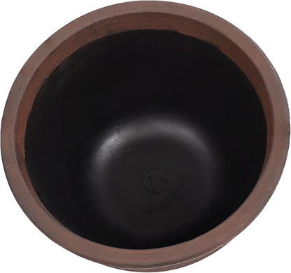 Sunnydaze Ribbed 13" Outdoor Plant Pot - Polyresin Double-Walled Planter for Indoor or Outdoor Use - Rust