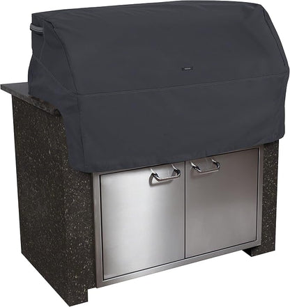 Classic Accessories Ravenna Water-Resistant 37 Inch Built-in BBQ Grill Top Cover, Black
