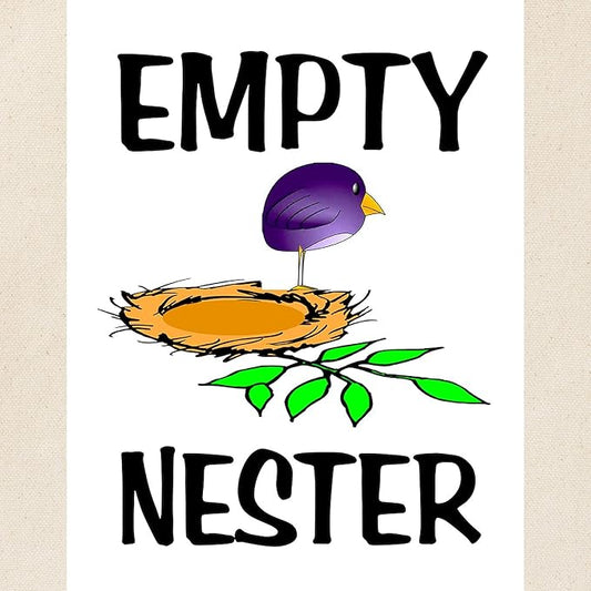 CafePress EMPTY NESTER Tote Bag Natural Canvas Tote Bag, Reusable Shopping Bag